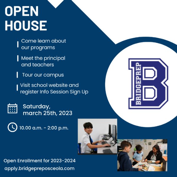 Open House Saturday, March 25th 